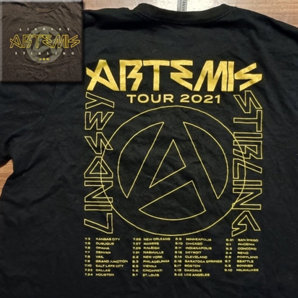 LINDSEY STIRLING CONCERT T-SHIRT - XL // Artemis Tour Tee Shirt Music Band 2021